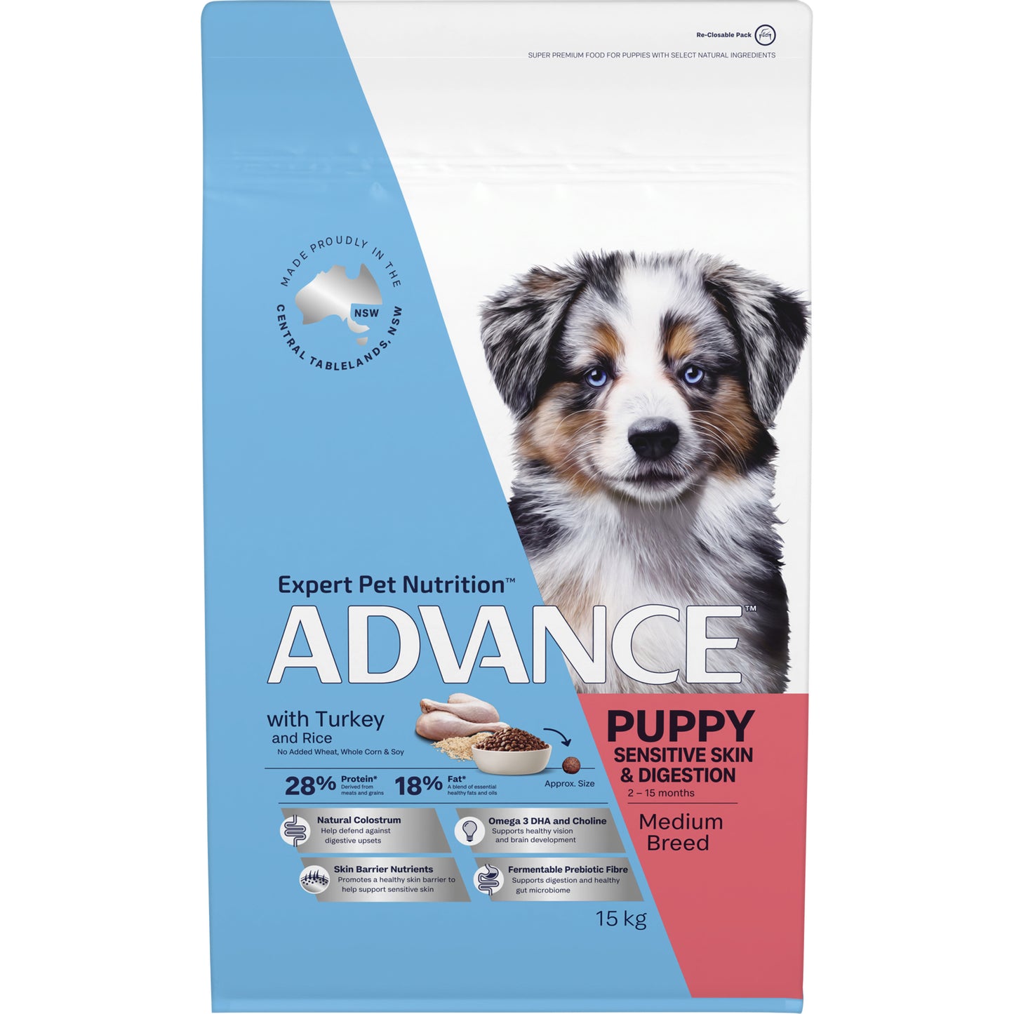 Advance - Puppy Medium Breed Sensitive Skin and Digestion