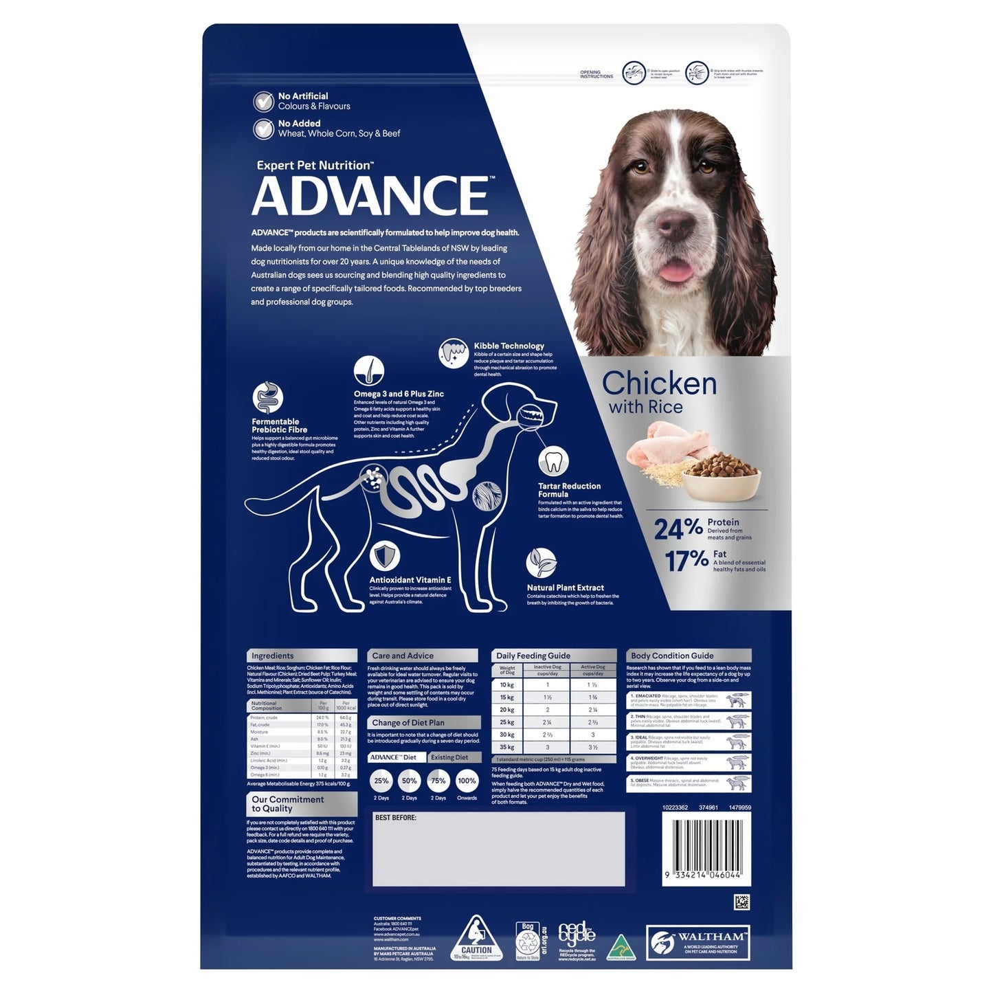 Advance - Adult Dog Medium Breed Triple Action Dental Care 13kg