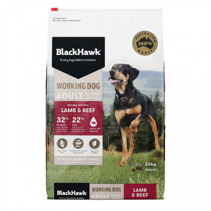 Black Hawk - Working Dog Lamb and Beef 20kg
