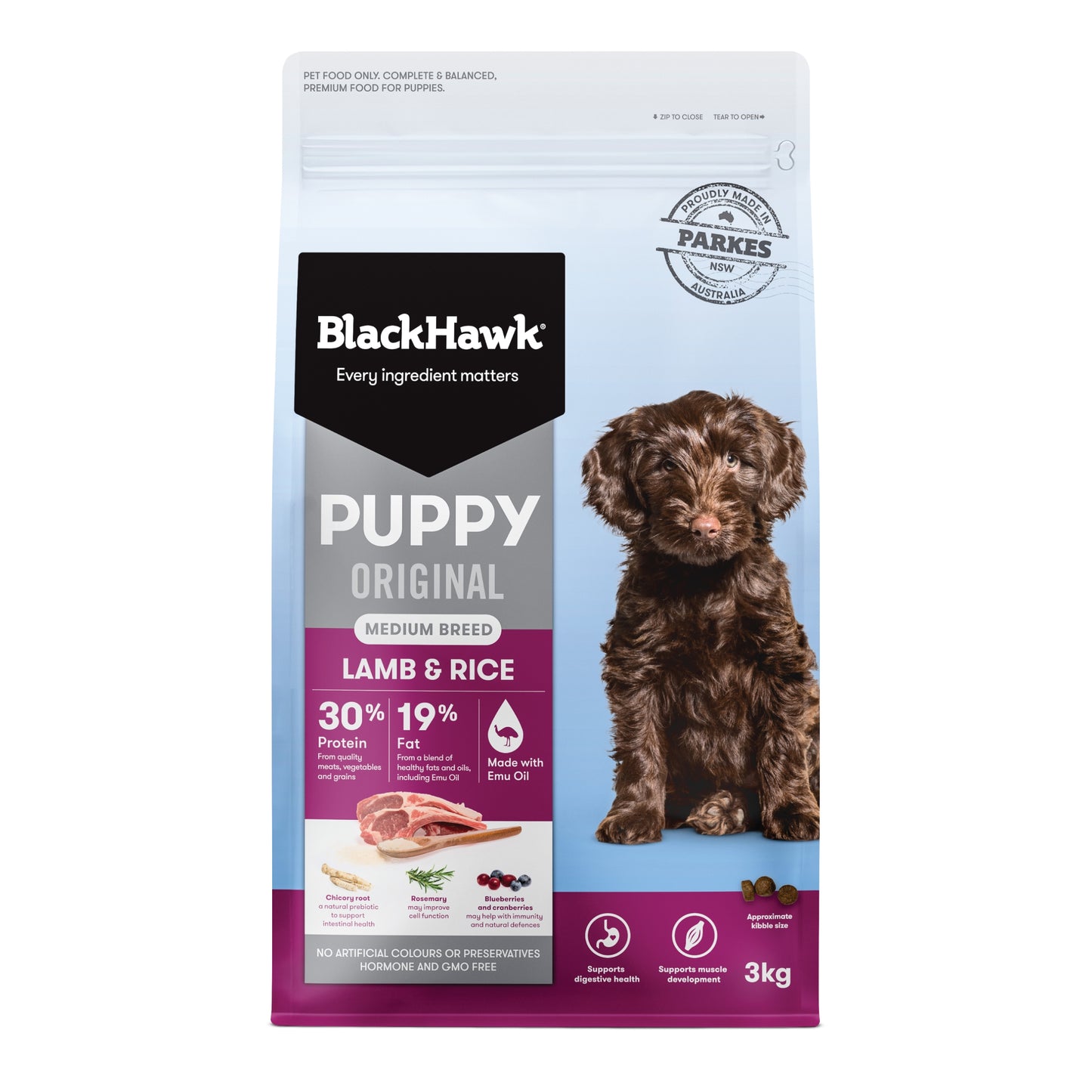 Black Hawk - Puppy Medium Breed Lamb and Rice