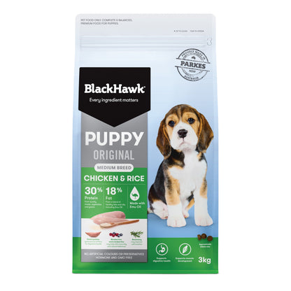 Black Hawk - Puppy Medium Breed Chicken and Rice