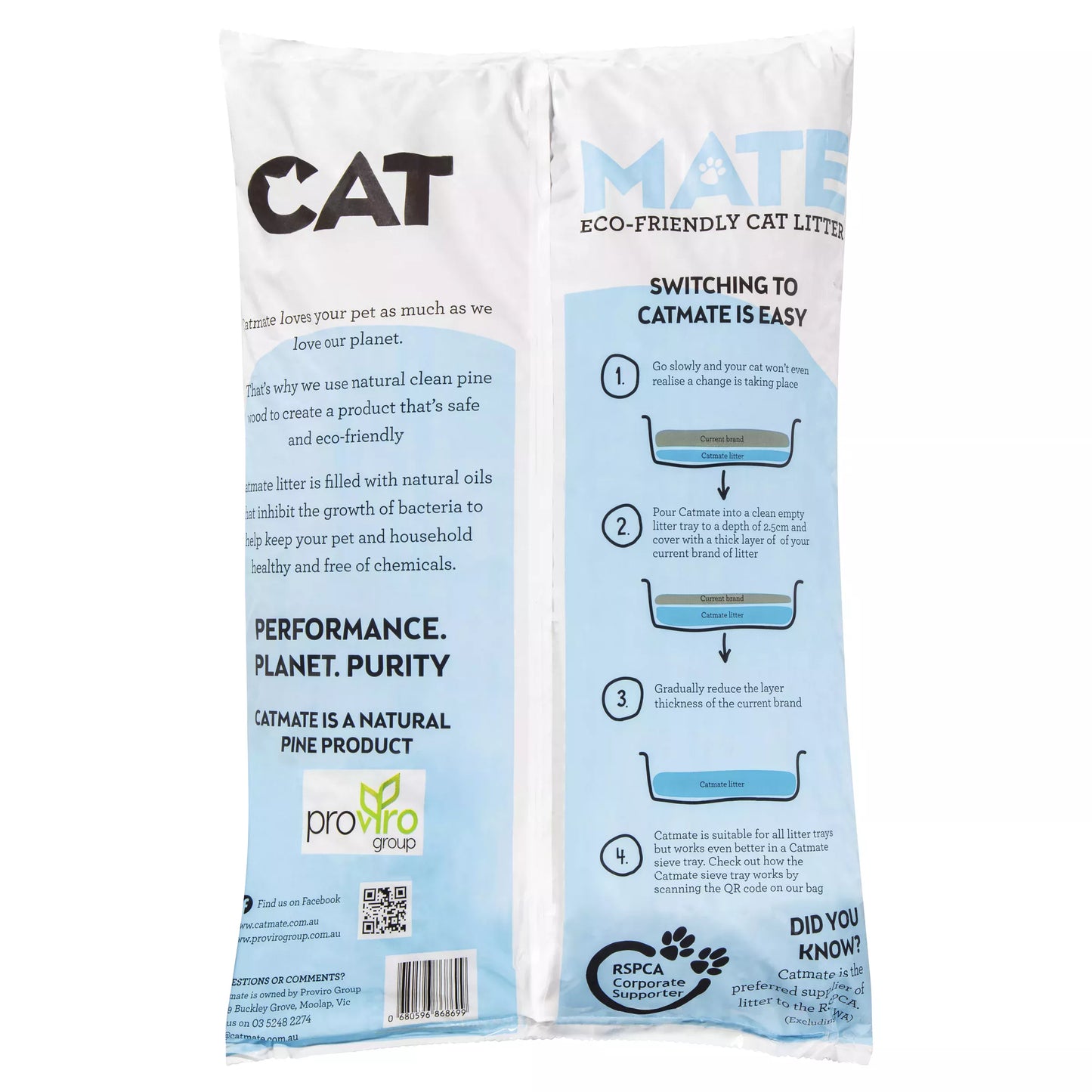 CatMate – Wood Pellet Cat Litter - 15kg