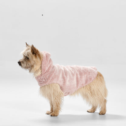 Snooza Wear – Faux Fur Hooded Coat – Pink