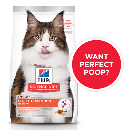 Hill's - Science Diet Adult Cat 1-6 Perfect Digestion 1.59kg