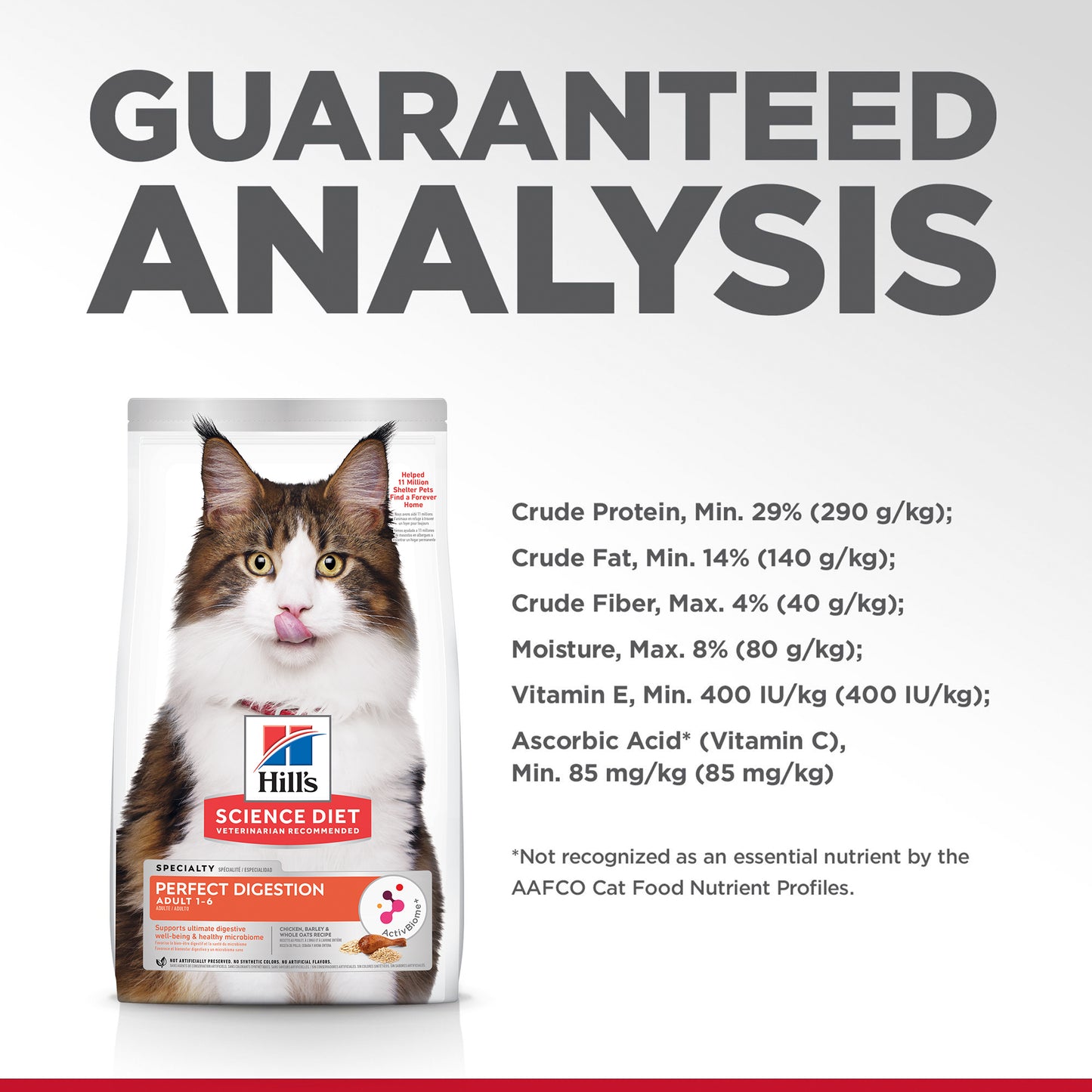 Hill's - Science Diet Adult Cat 1-6 Perfect Digestion 1.59kg