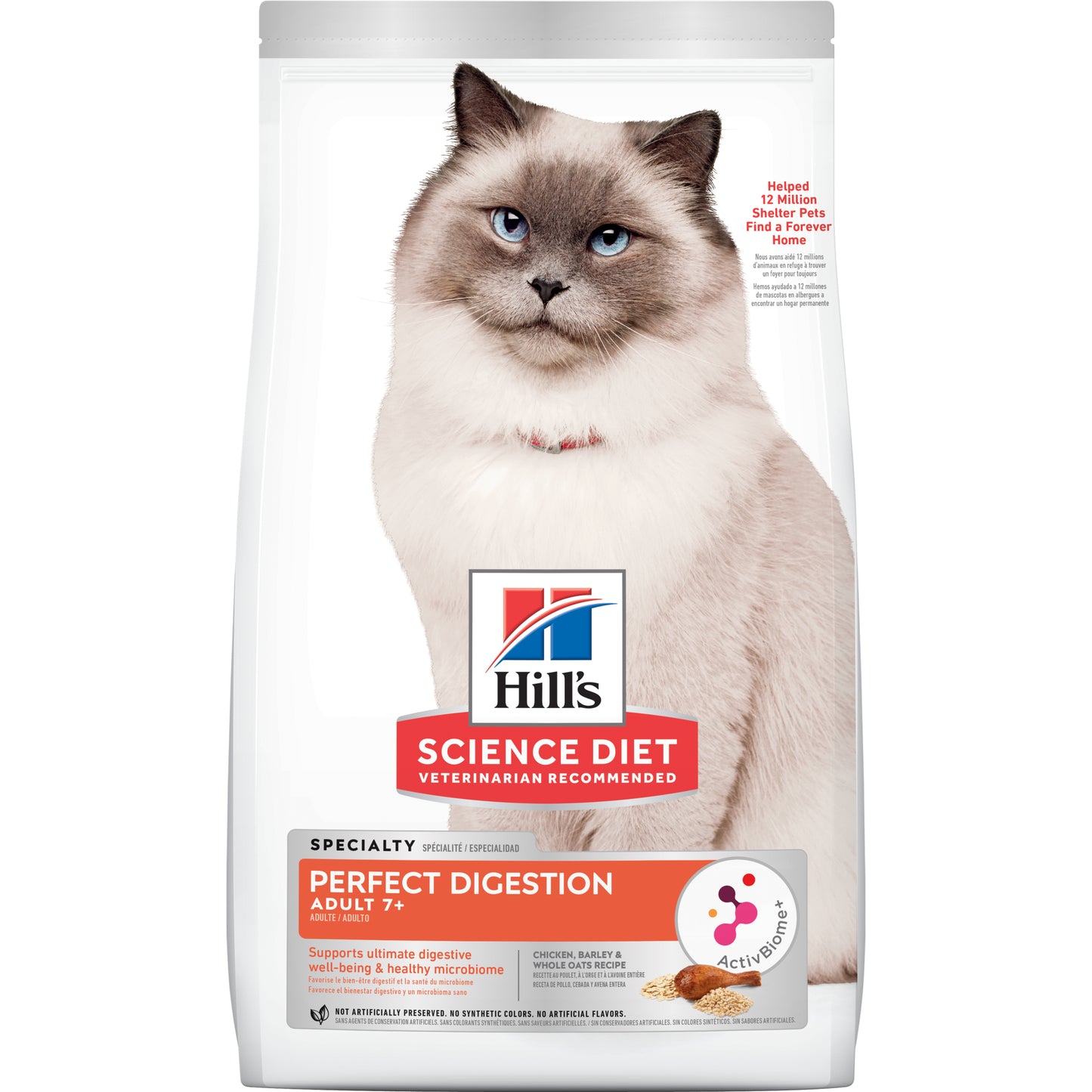 Hill's - Science Diet Adult Cat 7+ Perfect Digestion 2.72kg