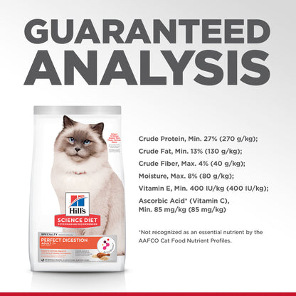 Hill's - Science Diet Adult Cat 7+ Perfect Digestion 2.72kg