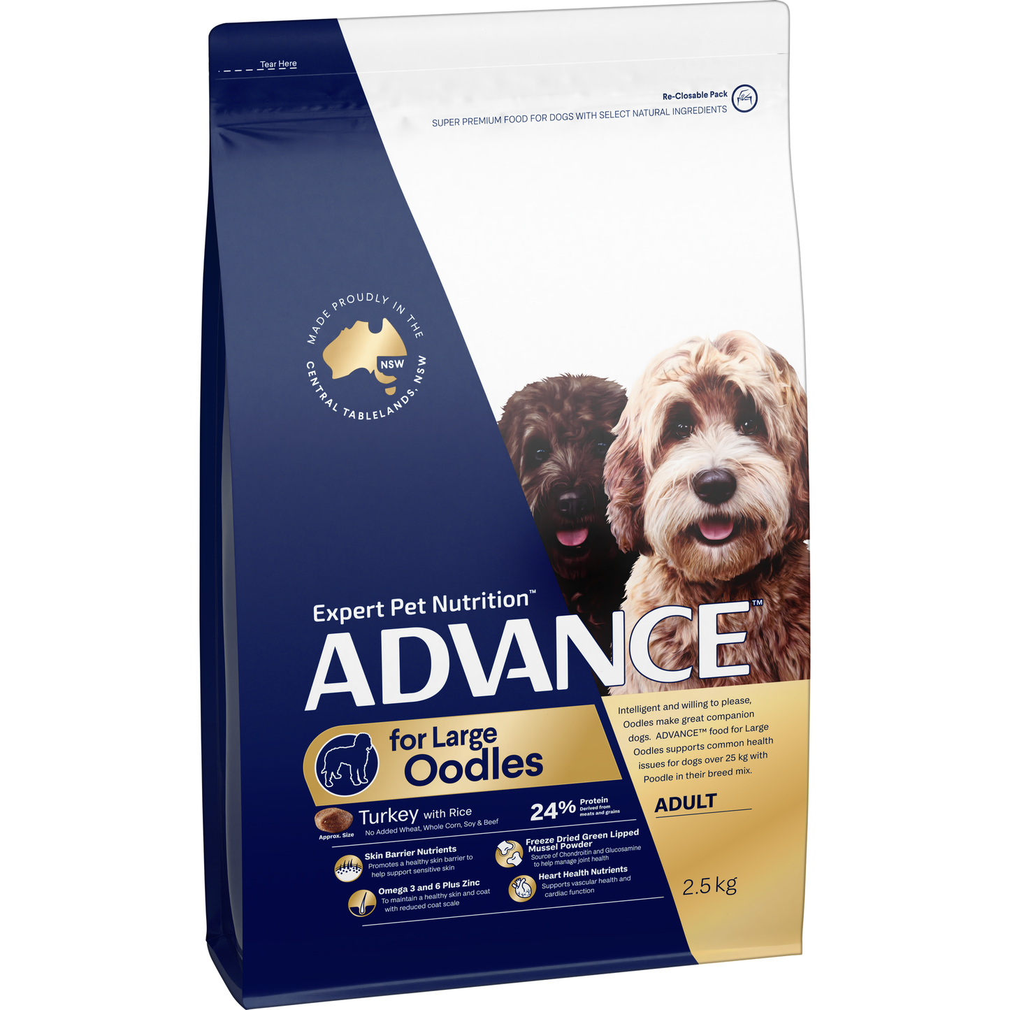 Advance - Adult Dog Large Oodles - Turkey with Rice