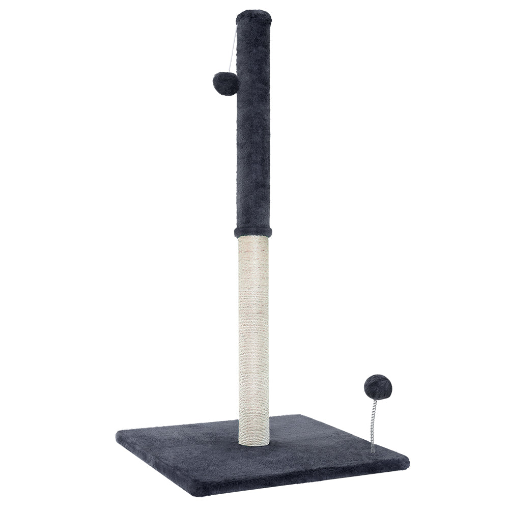 i.Pet - Cat Tree 105cm Scratching Post Scratcher Tower Condo House Hanging toys Grey