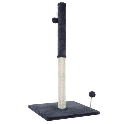 i.Pet - Cat Tree 105cm Scratching Post Scratcher Tower Condo House Hanging toys Grey