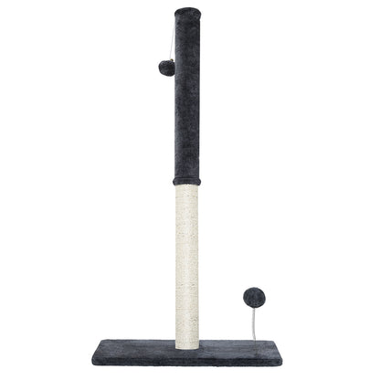 i.Pet - Cat Tree 105cm Scratching Post Scratcher Tower Condo House Hanging toys Grey