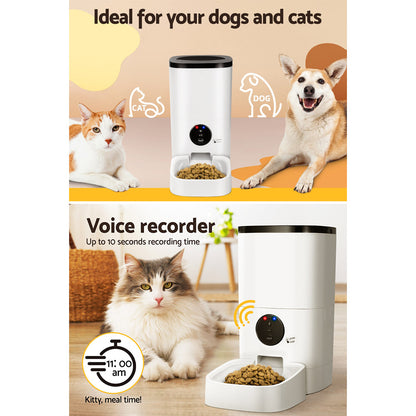 i.Pet - Automatic Pet Feeder 6L Wifi Auto Dog Cat Smart Food Dispenser Timer