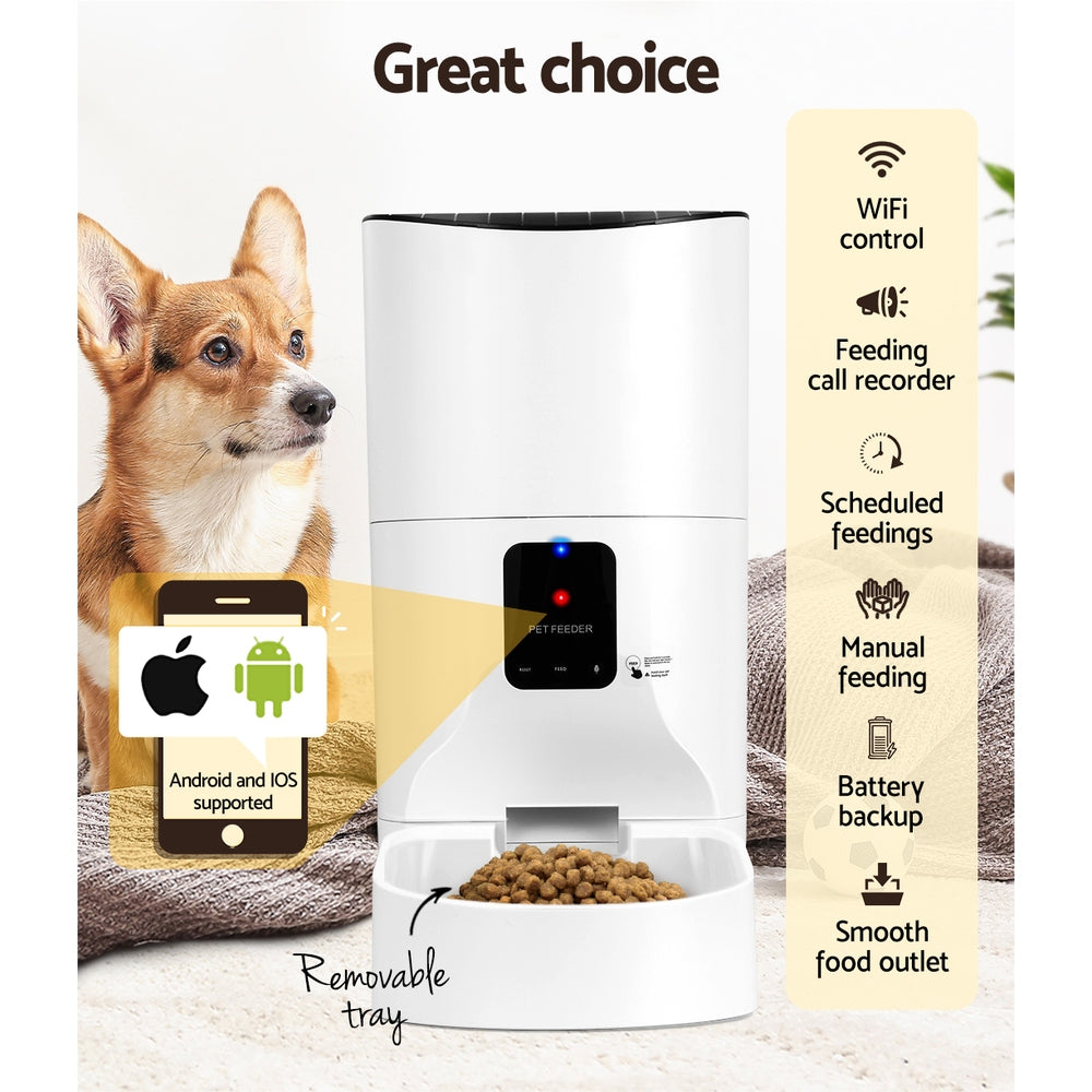 i.Pet - Automatic Pet Feeder 9L Wifi Auto Dog Cat Feeder Smart Food Dispenser Timer