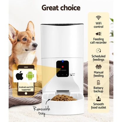 i.Pet - Automatic Pet Feeder 9L Wifi Auto Dog Cat Feeder Smart Food Dispenser Timer