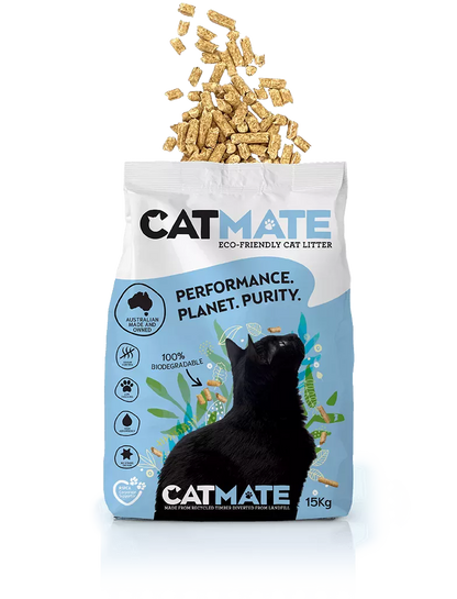 CatMate – Wood Pellet Cat Litter - 15kg