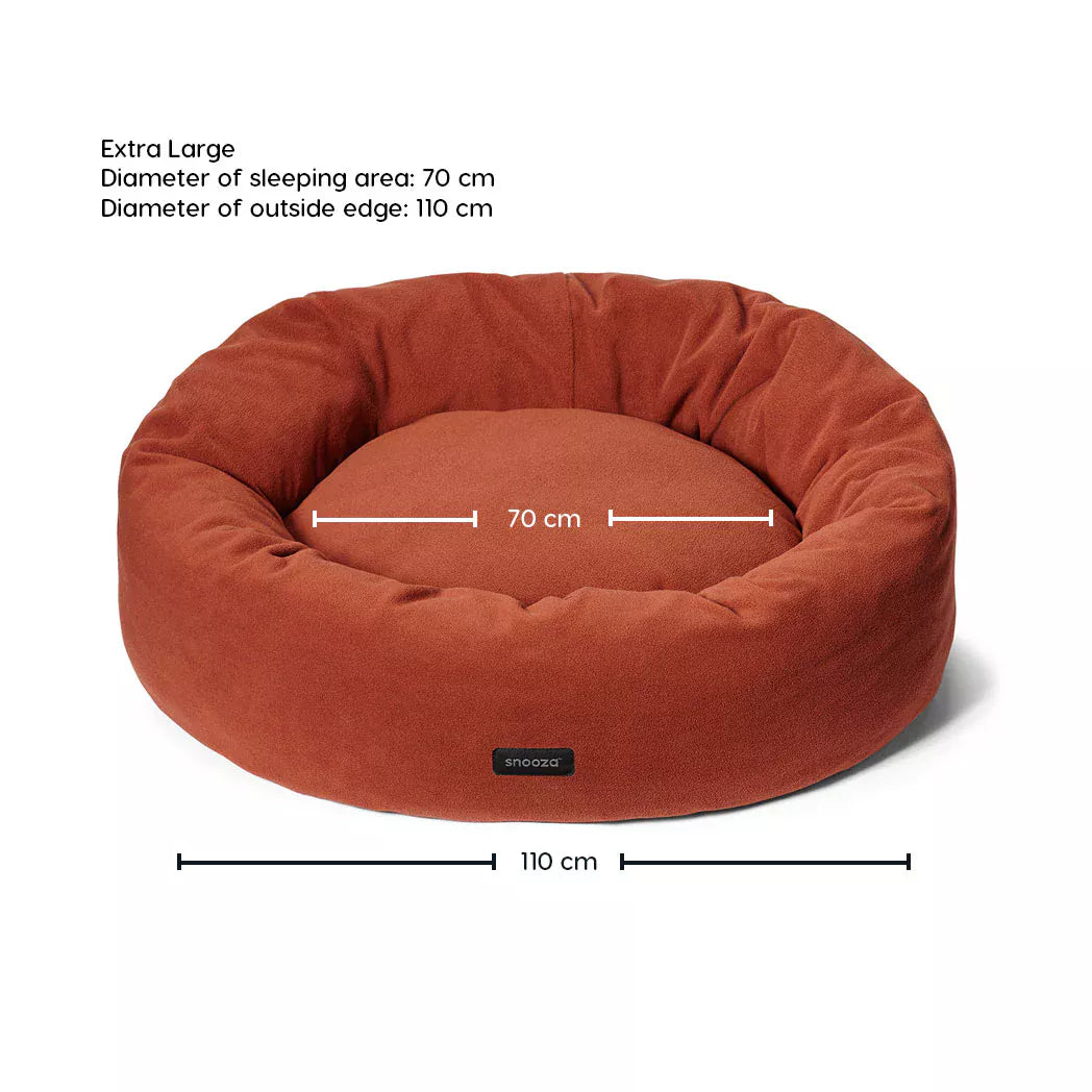 Snooza – Self-Warming Polar Fleece Cuddler – Rust - XL