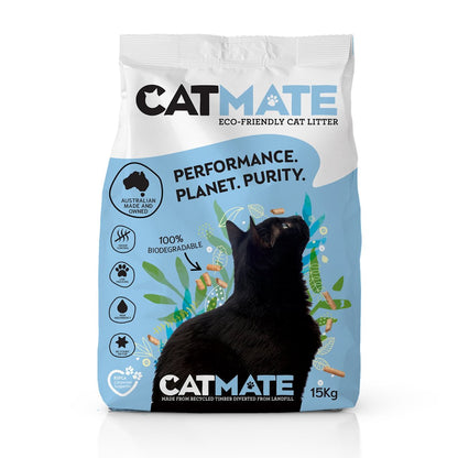 CatMate – Wood Pellet Cat Litter - 15kg