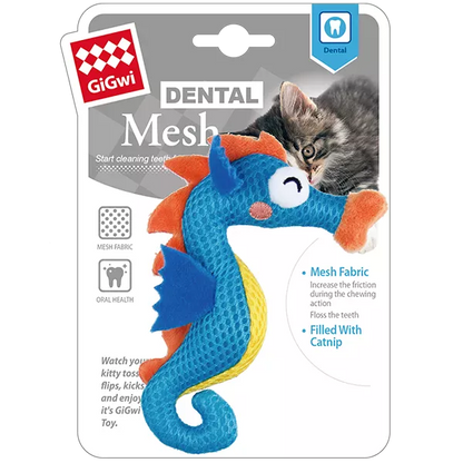 GiGwi – Dental Mesh – Catnip Seahorse