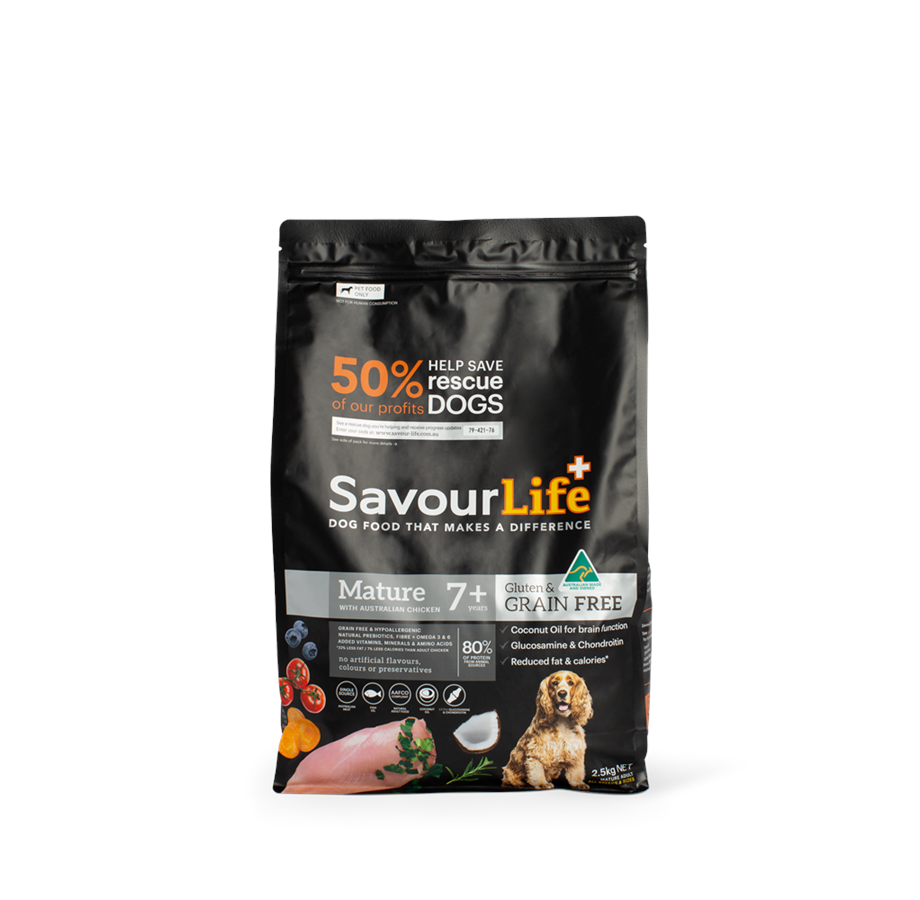 SavourLife - Adult Dog Mature 7+ Grain Free Australian Chicken