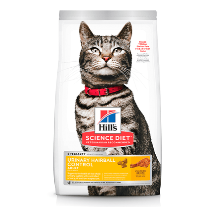 Hill's - Science Diet Adult Cat Urinary Hairball Control