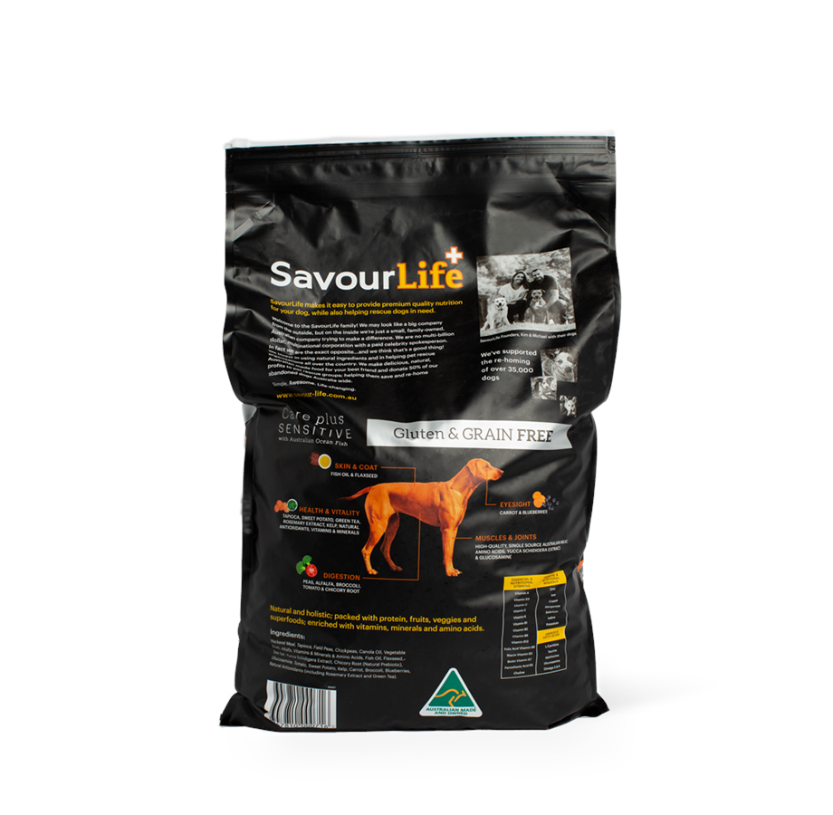 SavourLife - Adult Dog Dog Grain Free Care Plus Sensitive with Australian Ocean Fish